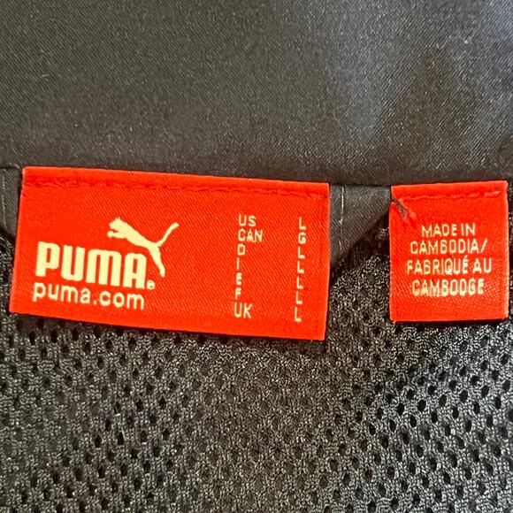 Puma Men’s L Navy Zip Track Jacket Retro Colorblock Athletic Streetwear Y2K Gear - Picture 8 of 11